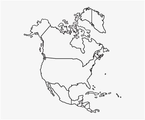 North America Map Blank Printable